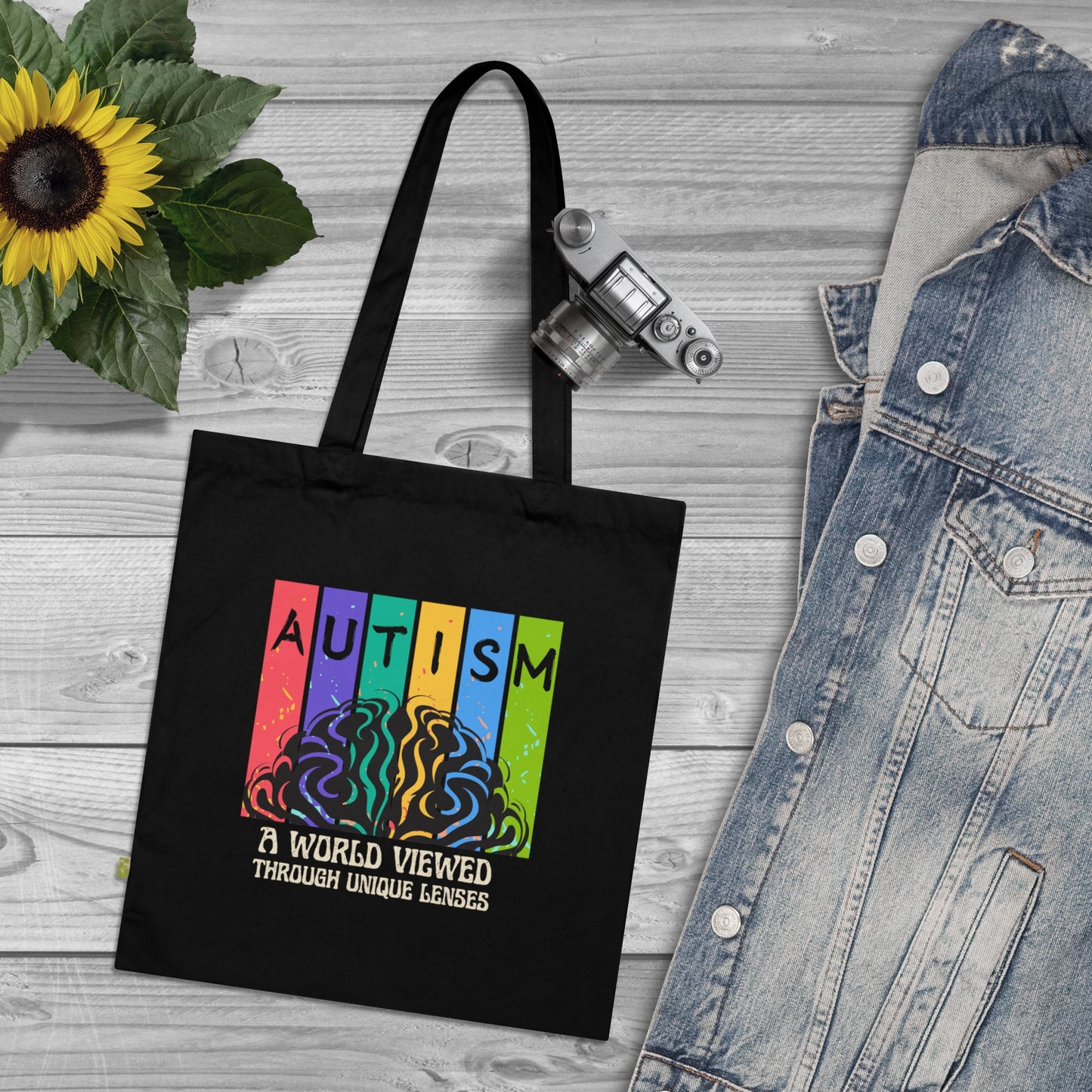 Autism Awareness Organic Cotton Tote Bag – Unique Perspectives Design