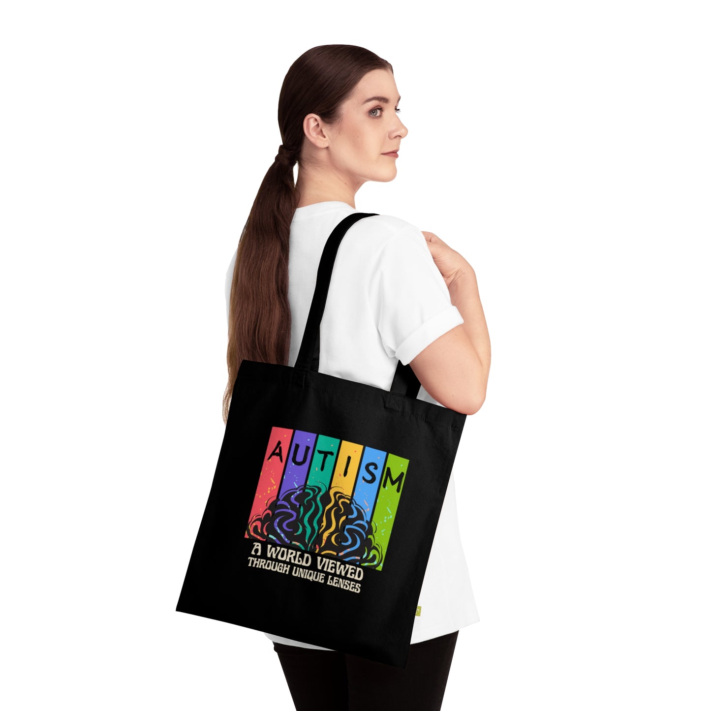 Autism Awareness Organic Cotton Tote Bag – Unique Perspectives Design